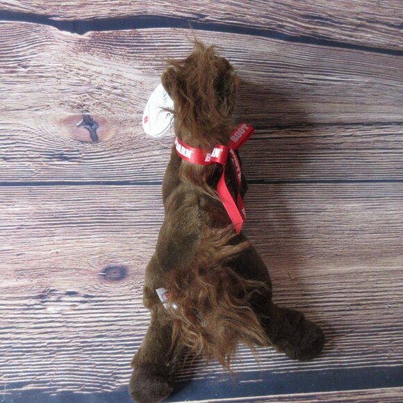 Aurora Brown Pony Horse Plush 12" Get Well Boot Barn Ribbon White Blaze - NWT - Picture 7 of 8